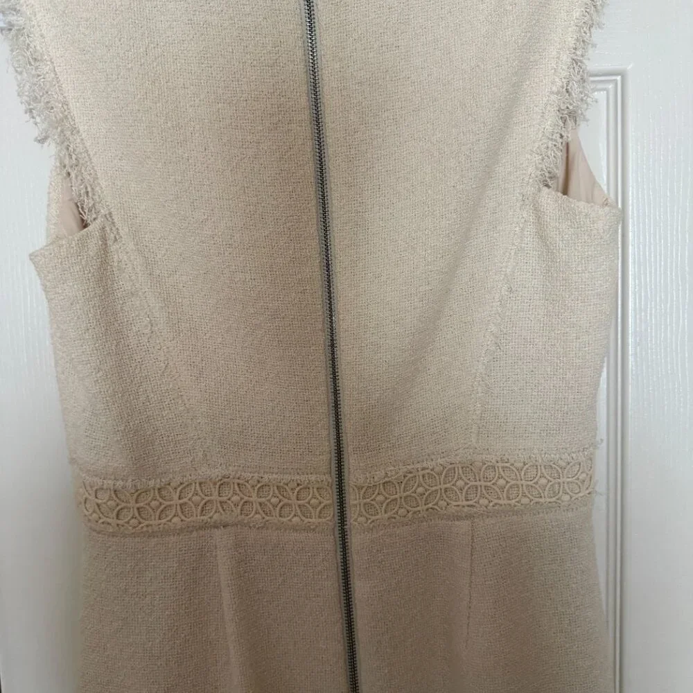 Rebecca Taylor Dress. Size 8, Cream - Picture 5 of 9